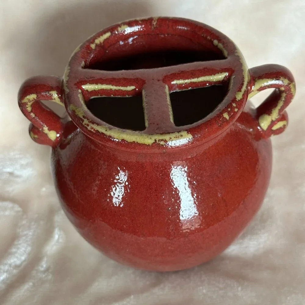 Studio Art Pottery Toothbrush Holder and Soap Dish Set Lodge Cabin EUC